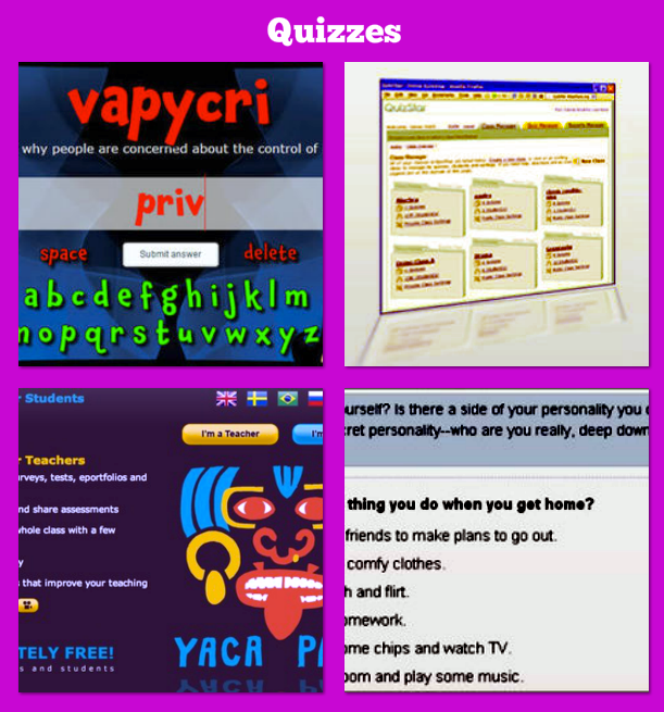 free templates for online quiz